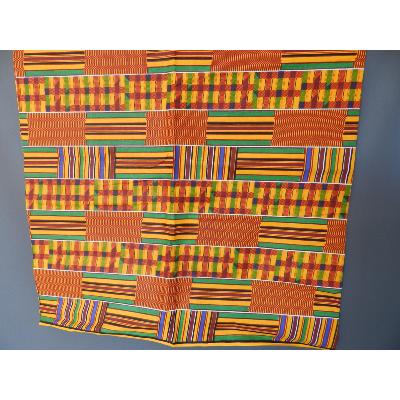 Tissu wax Kenté Africain Ghana coton imprimé pagne Africain 180 cm sur 110 cm