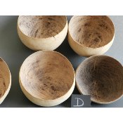 Bols repas calebasses en bois naturel