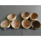 Bols repas calebasses en bois naturel